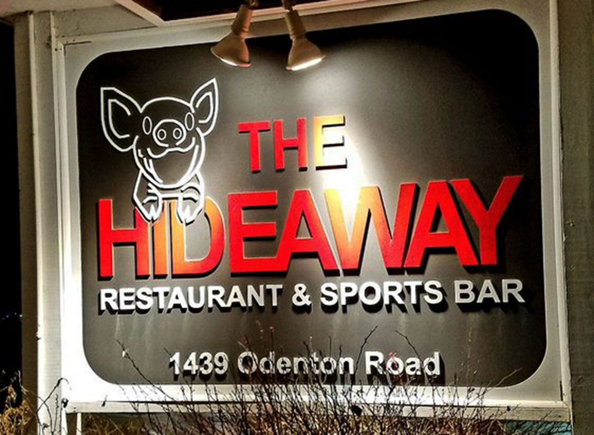 hideaway maryland sign view