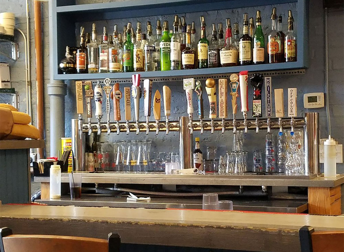 bar with tap beer at humboldt haus chicago illinois