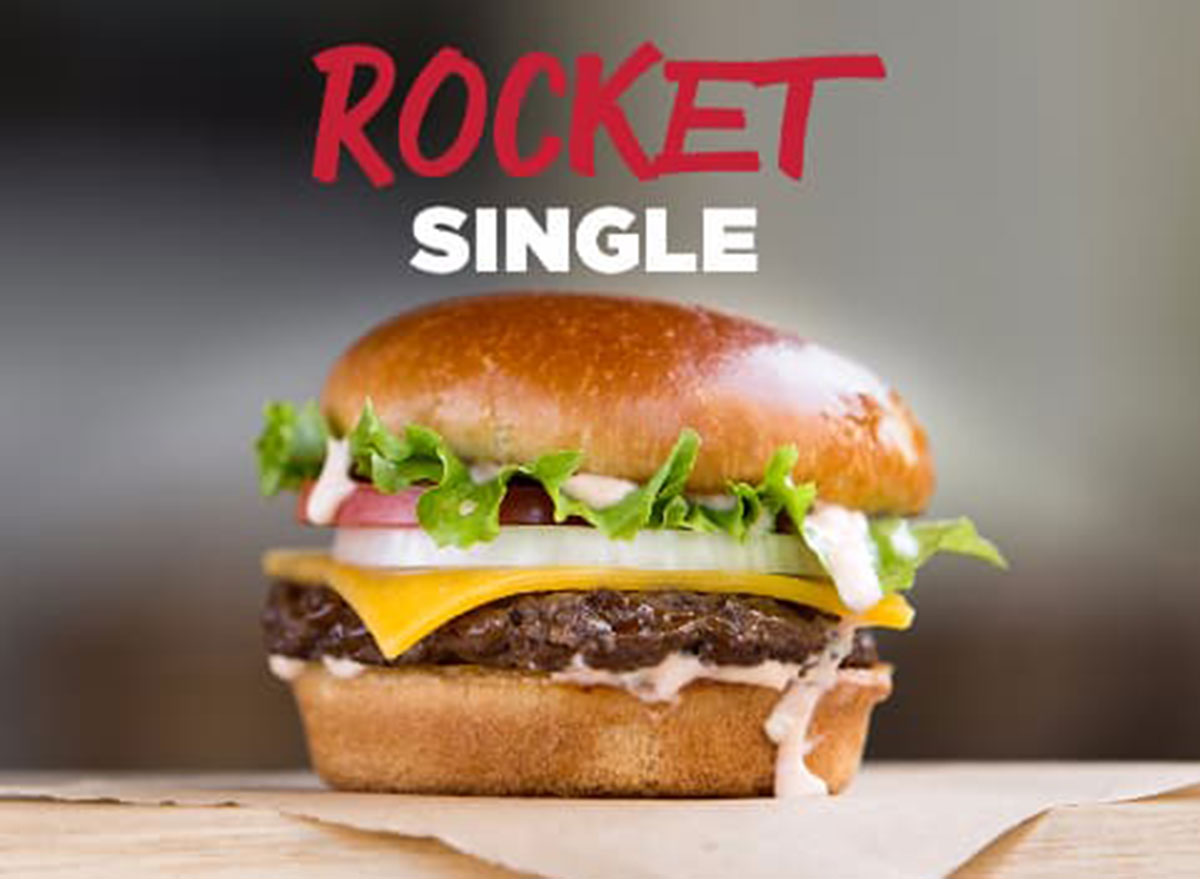 johnny rockets rocket single burger