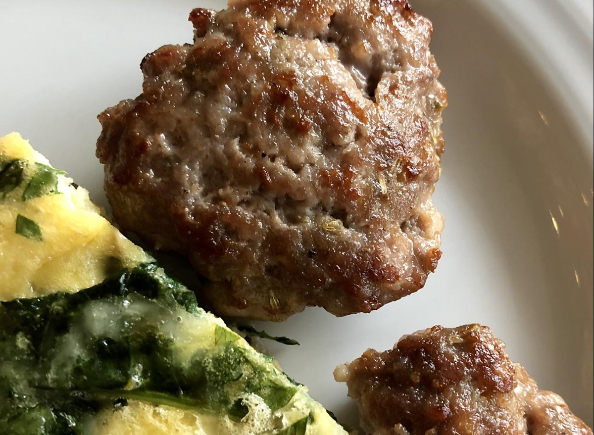 keto homemade pork fennel sausage