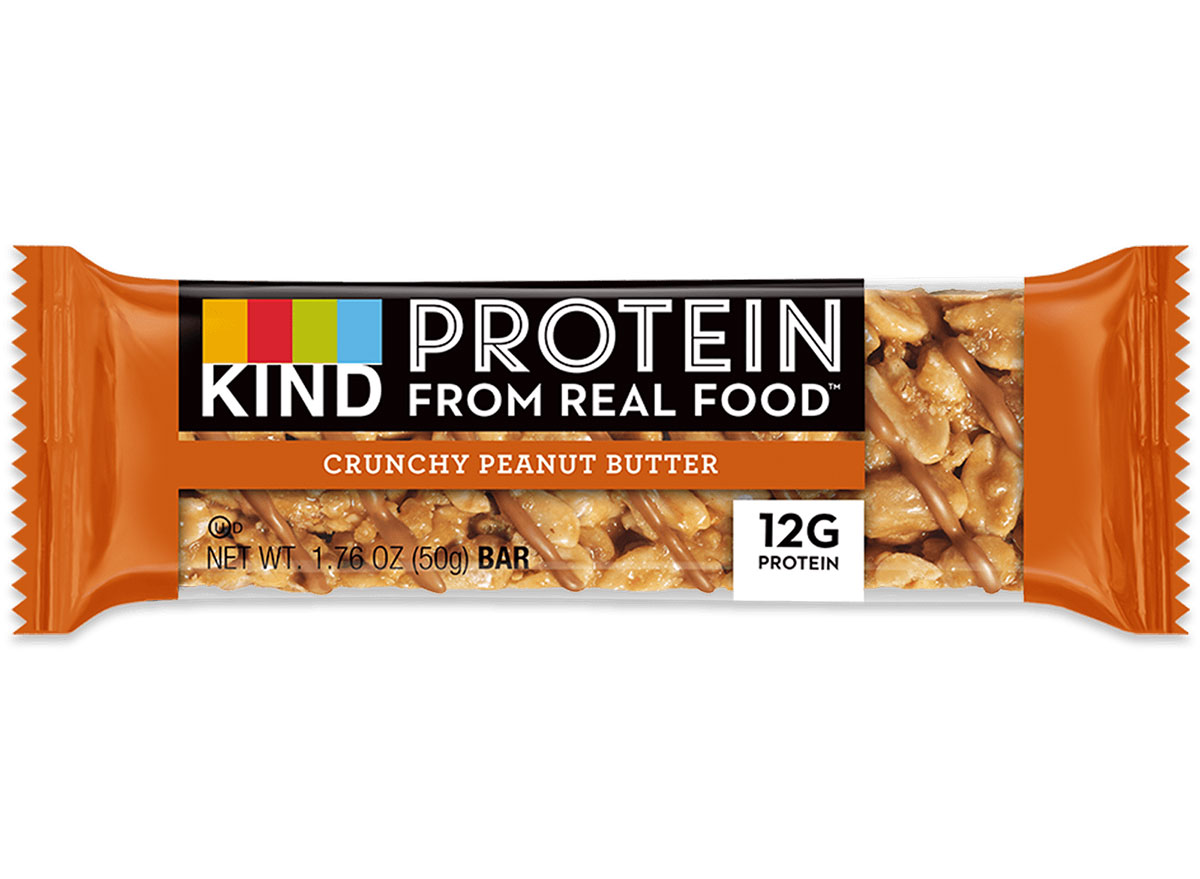 kind crunchy peanut butter protein bar