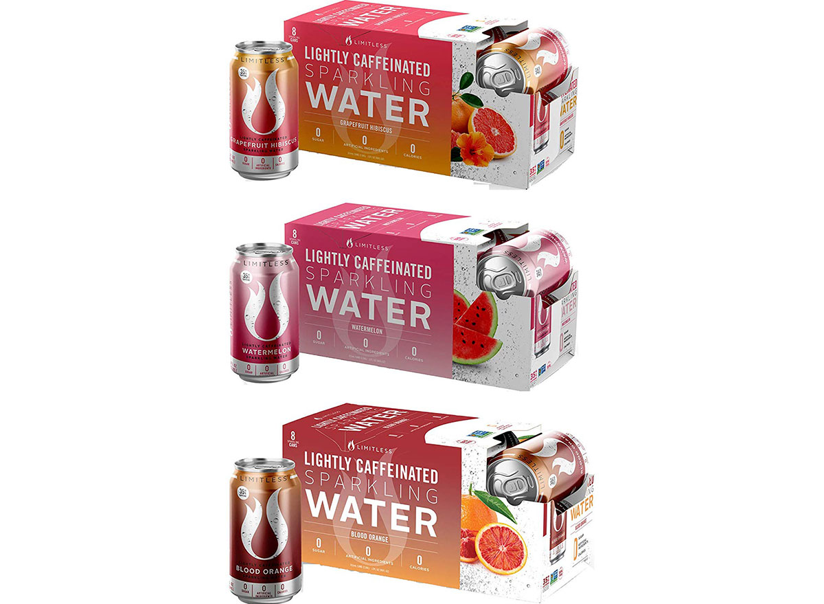 limitless lightly caffeinated sparkling water