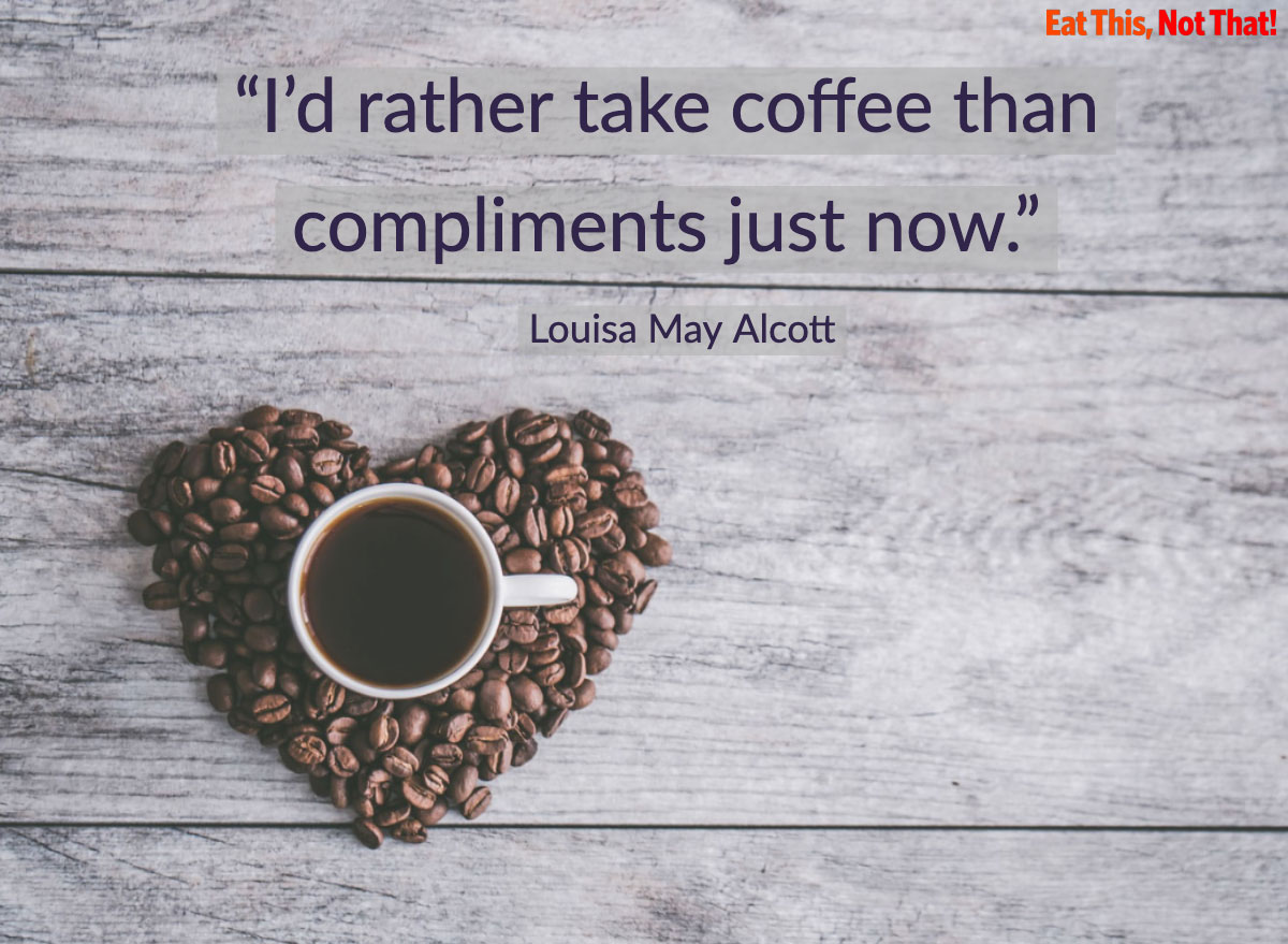 coffee quote louisa may alcott little women