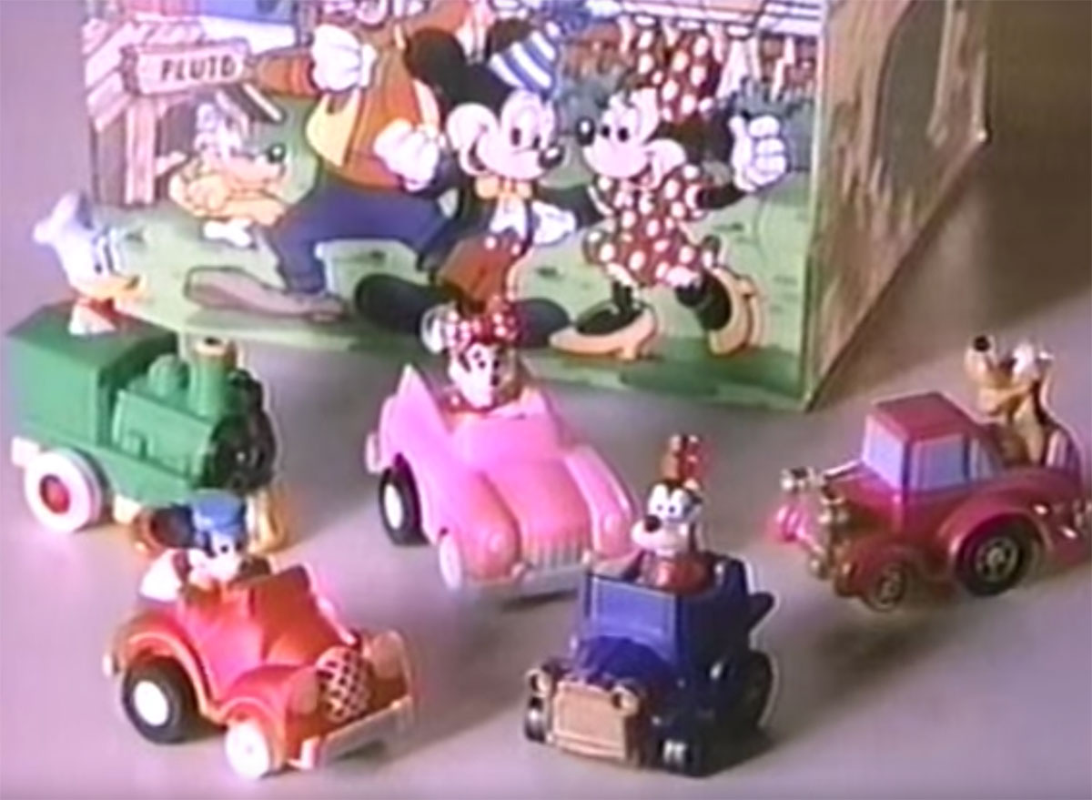 mickey birthdayland racers happy meal toys