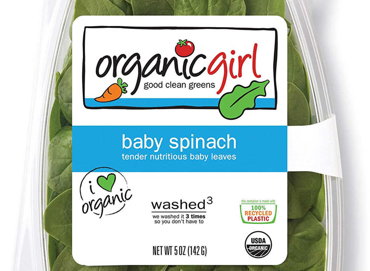 organic girl baby spinach raw