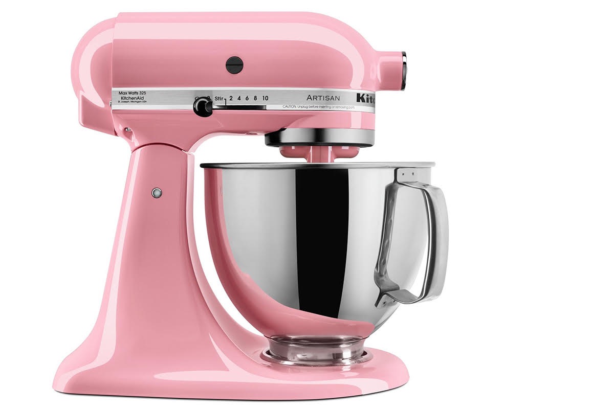 pink stand mixer, millennial pink kitchen accessories