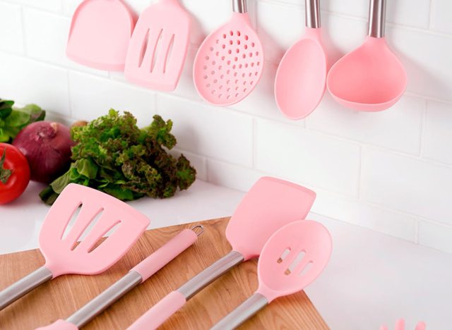 pink kitchen utensils, millennial pink kitchen accessories