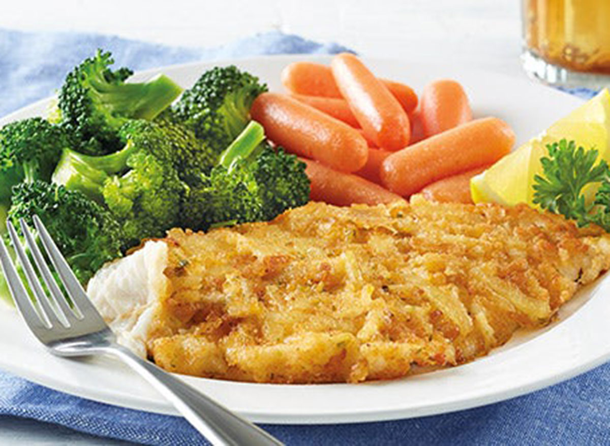 potato crusted flounder bob evans