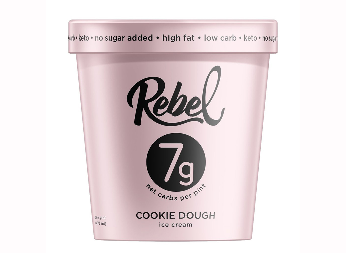 rebel-creamery cookie dough keto ice cream