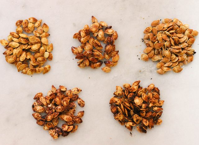 Five different ways to make roasted pumpkin seeds