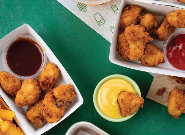 shake shack chick n bites with condiments