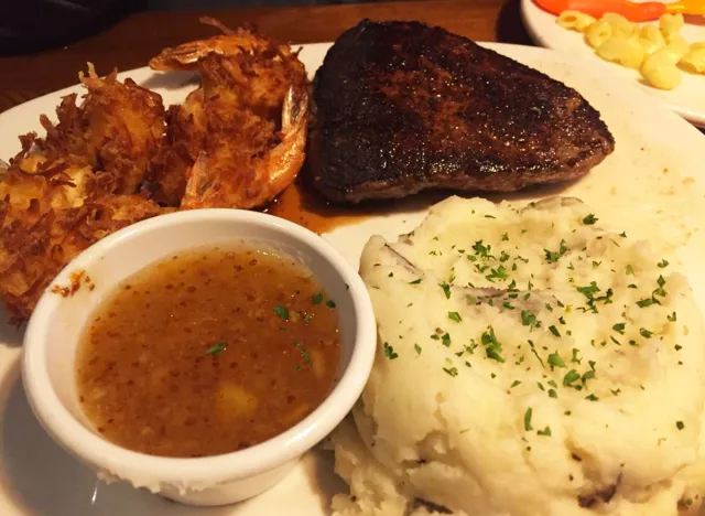 sirloin coconut shrimp from outback steakhouse