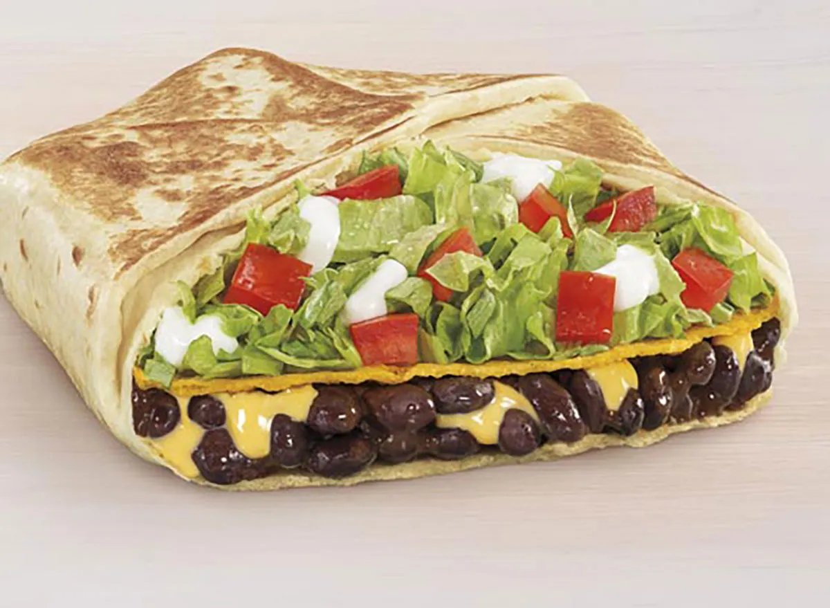 taco bell black bean crunchwrap