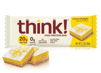 think high protein bar lemon delight