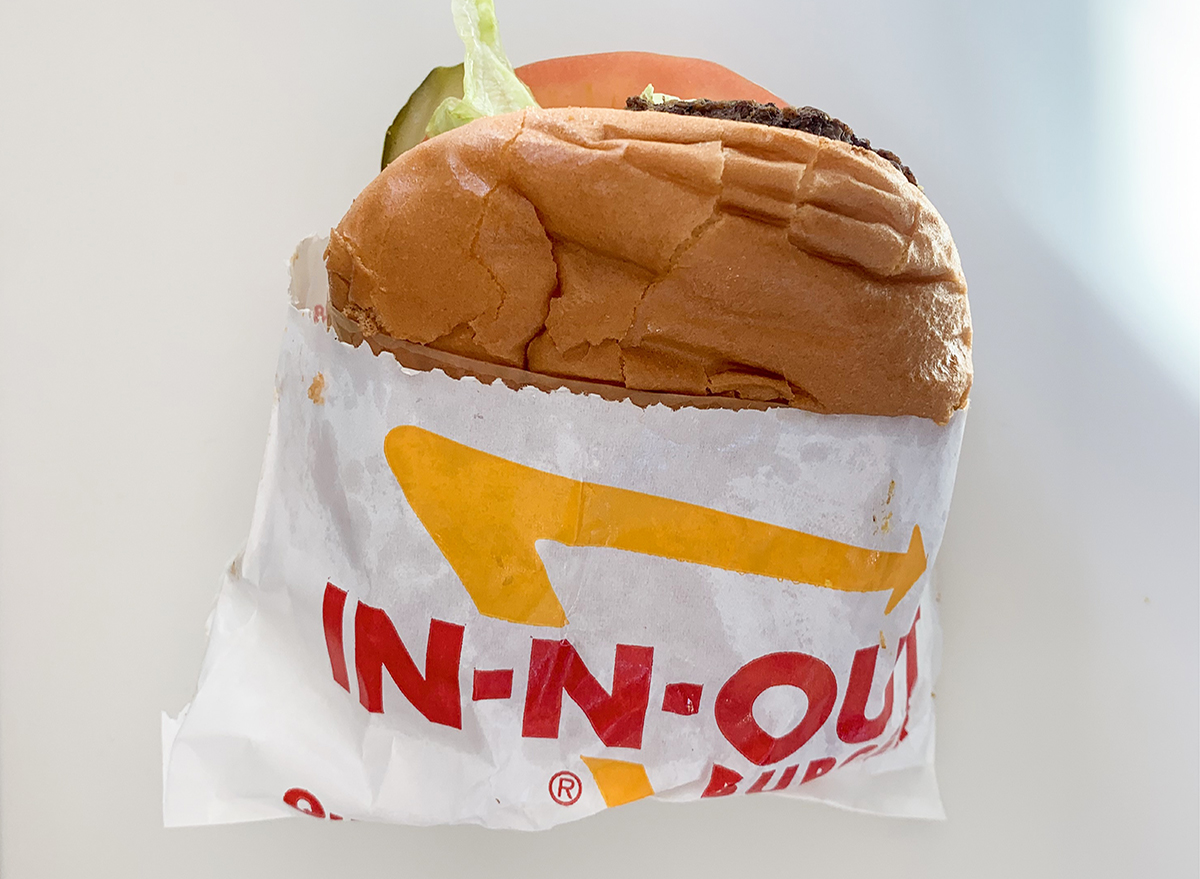 Well Done burger at In-n-Out