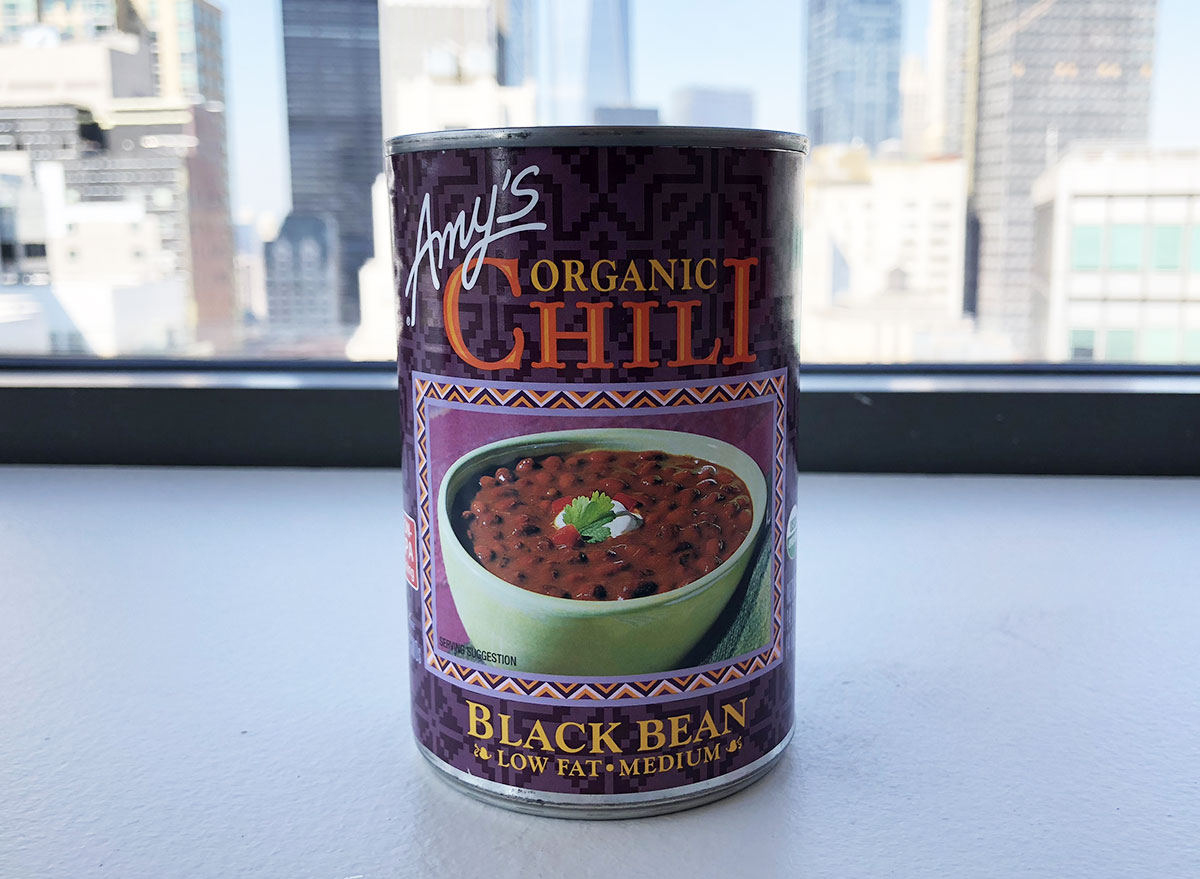 amys organic black bean chili