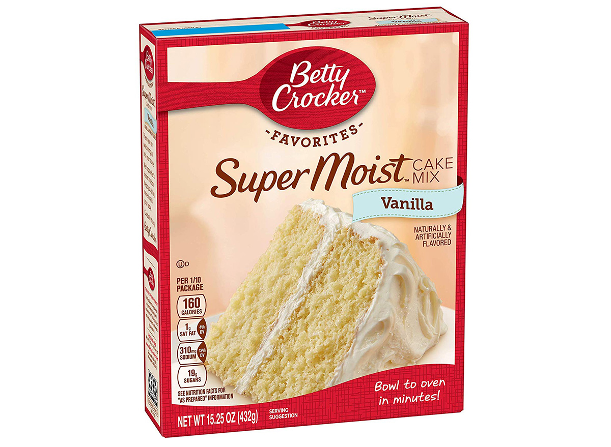 betty crocker cake mix vanilla