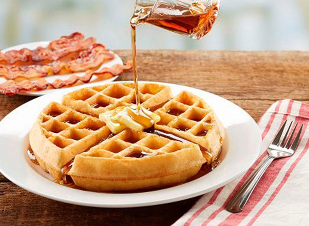 bob evans waffle breakfast