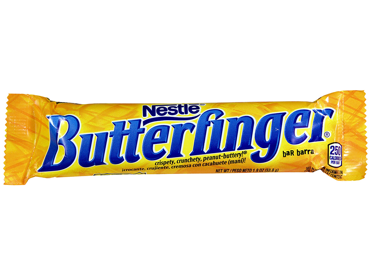 butterfinger bar wrapped in packaging