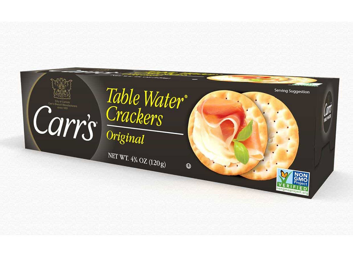 carrs table water crackers box