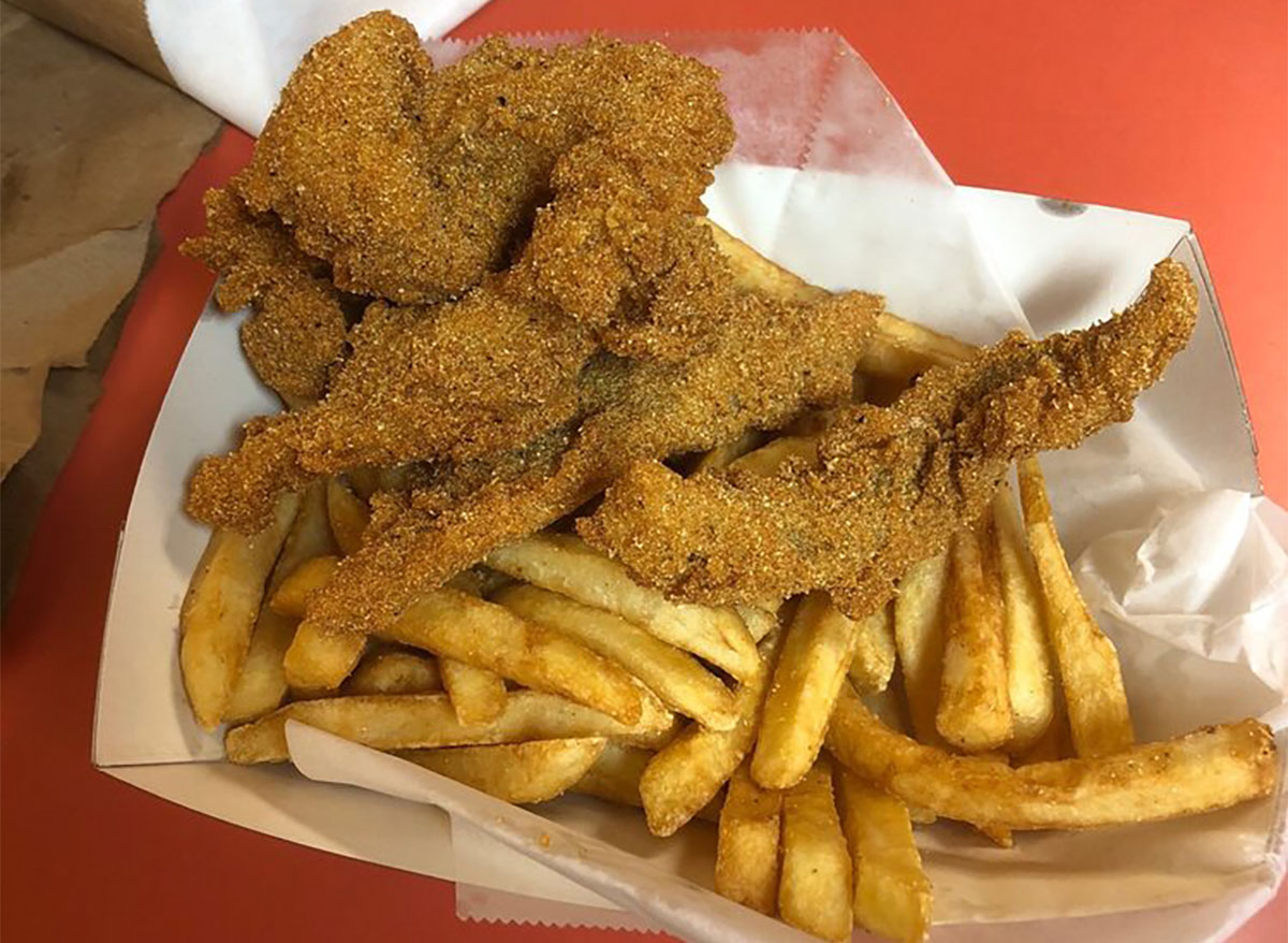 chicken tenders and fries