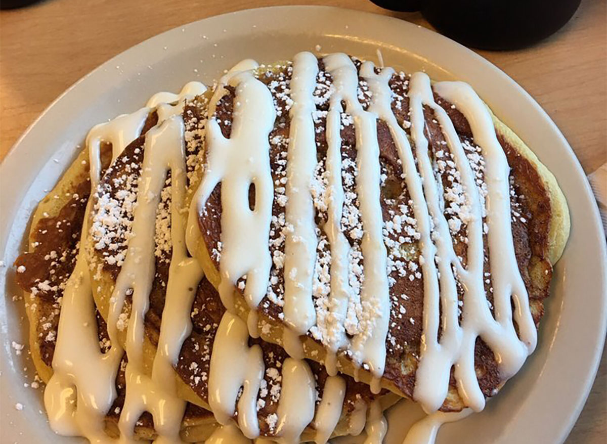 cinnamon pancakes from darcys cafe north dakota