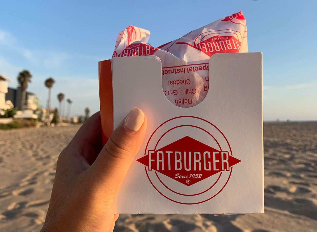 Packaging of the Fatburger Impossible Burger