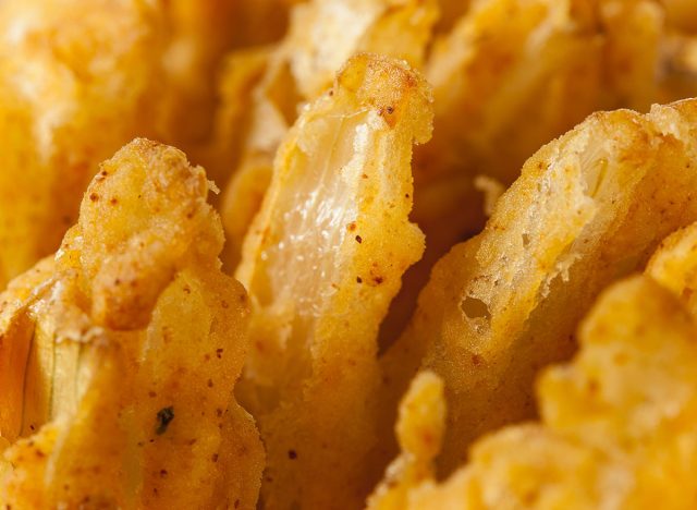 fried bloomin onion close-up