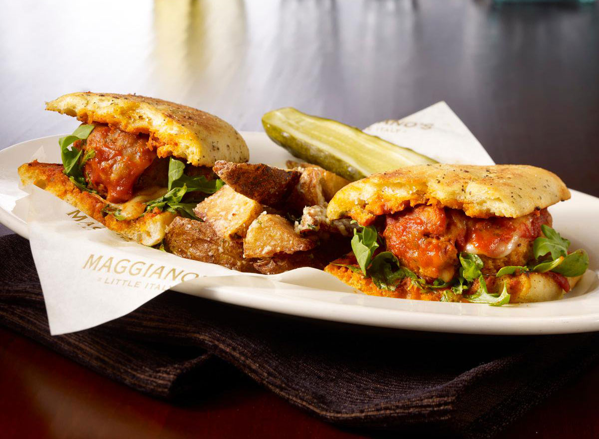 Full meatball sub from Maggiano's