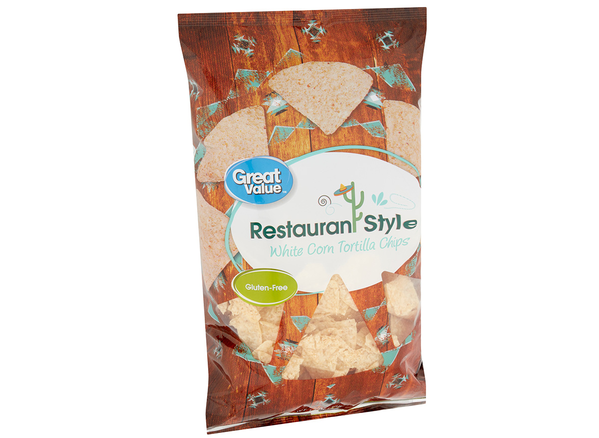 great value tortilla chips in packaging