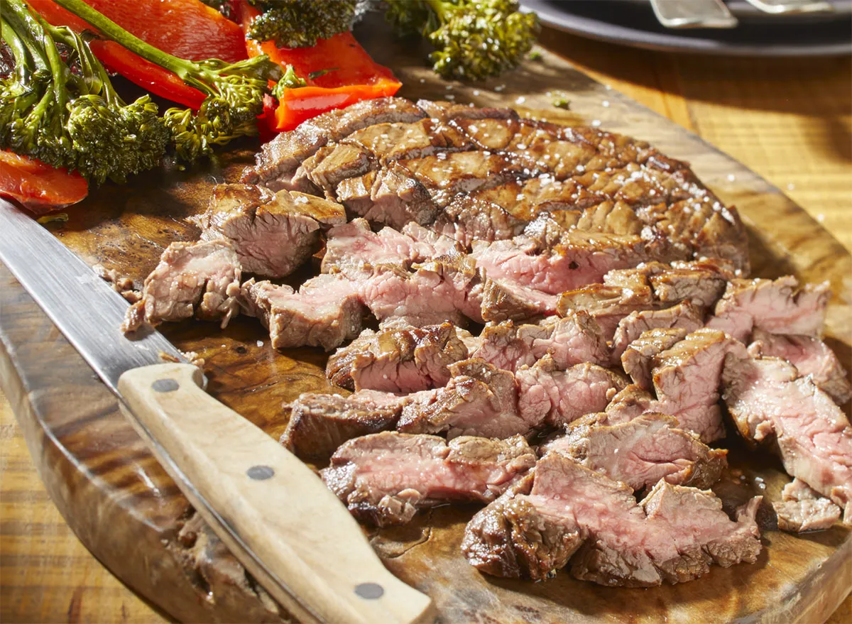 Keto Grilled Flank Steak & Vegetables Recipe — Eat This Not That