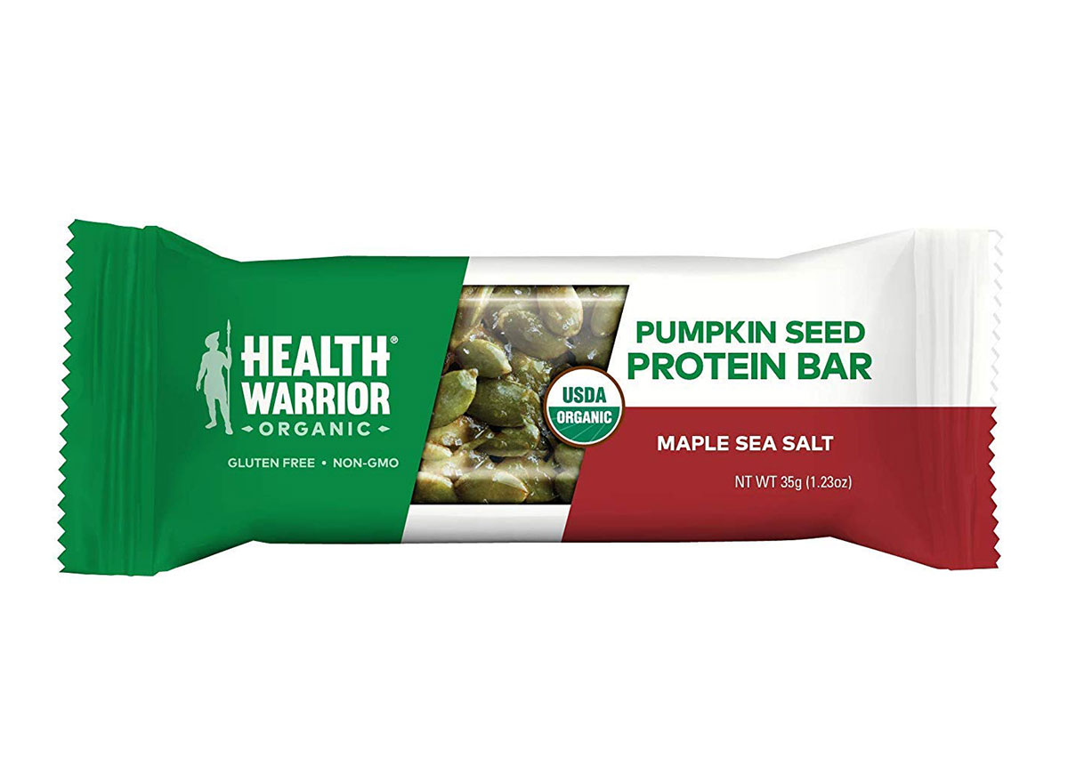 health warrior pumpkin seed protein bar