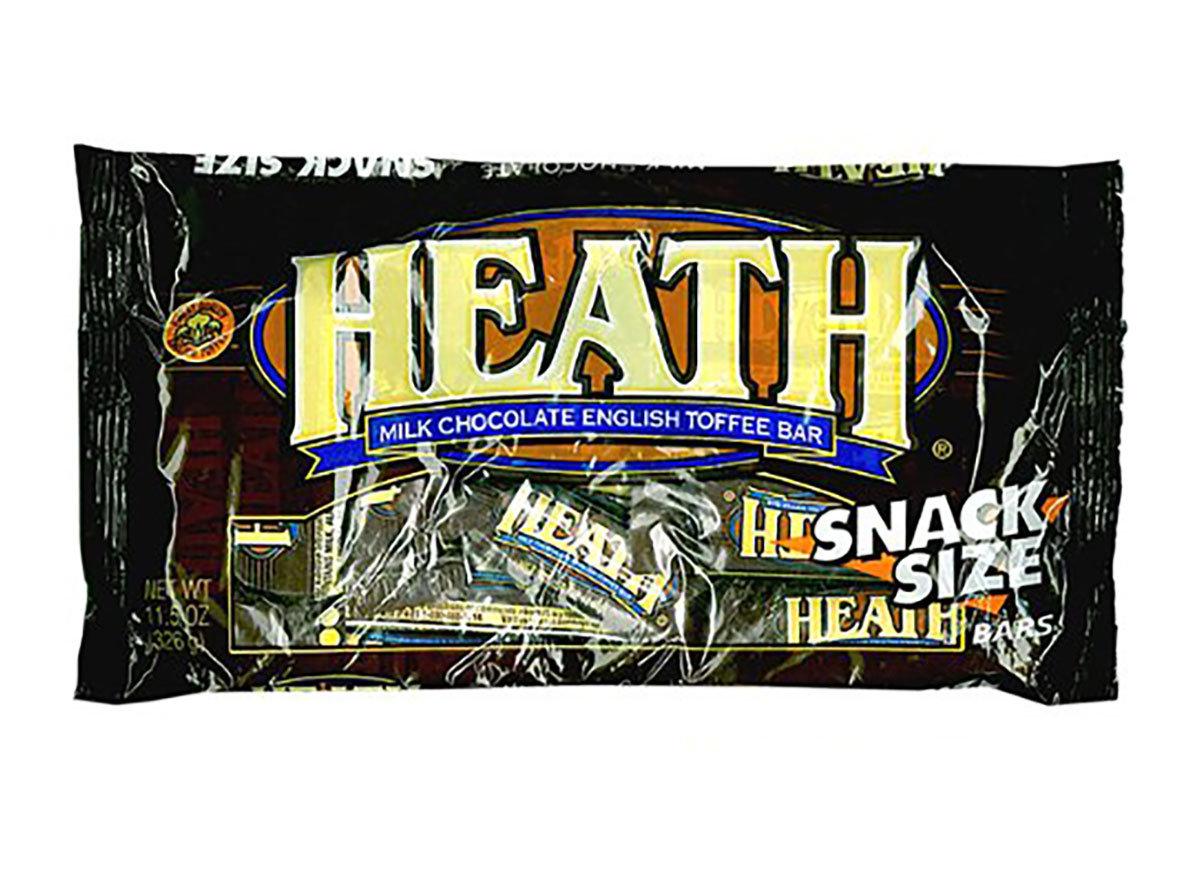 heath bar snack size halloween candy