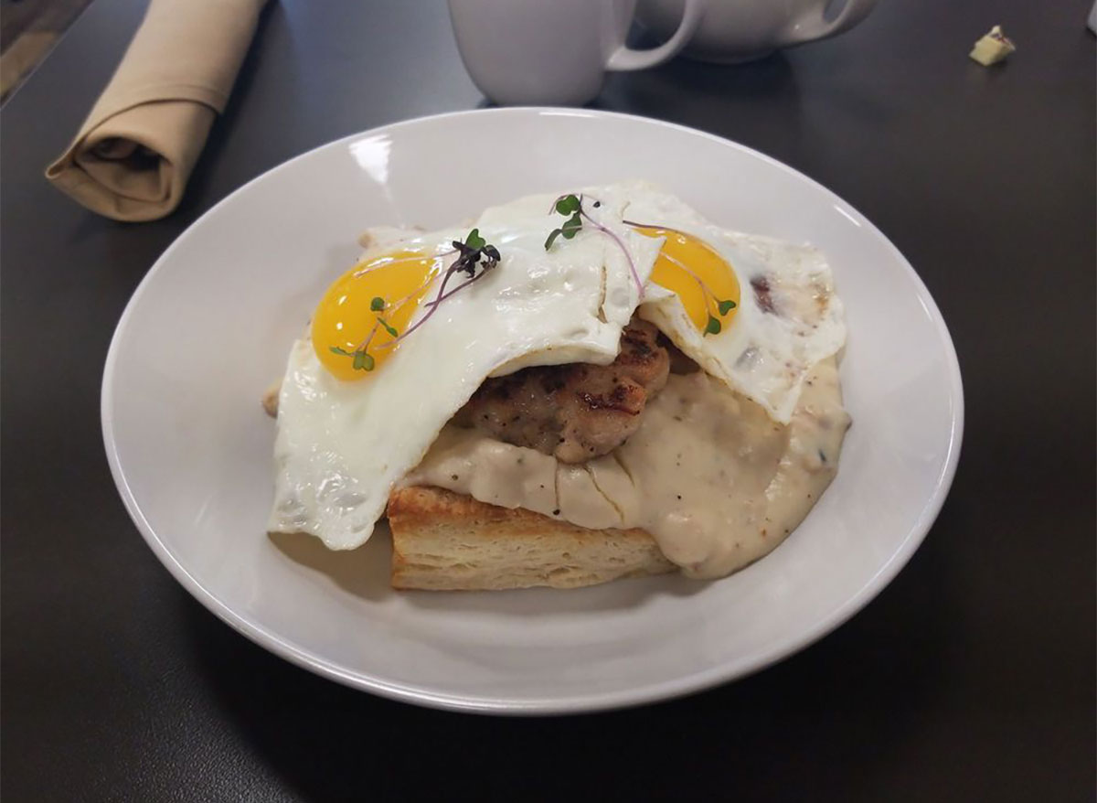 biscuits and gravy bowl from howies rhode island