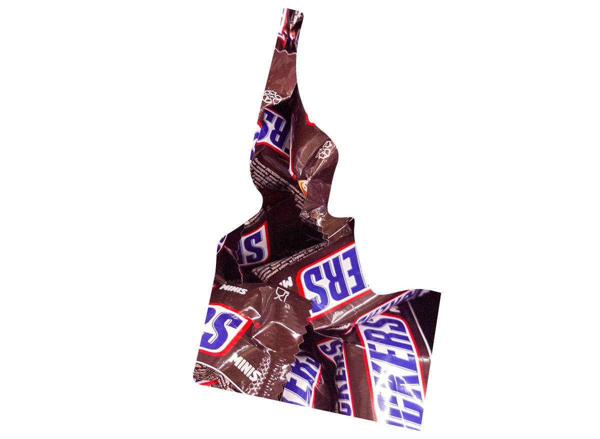 Idaho's favorite candy bar is Snickers
