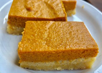 keto pumpkin pie bars