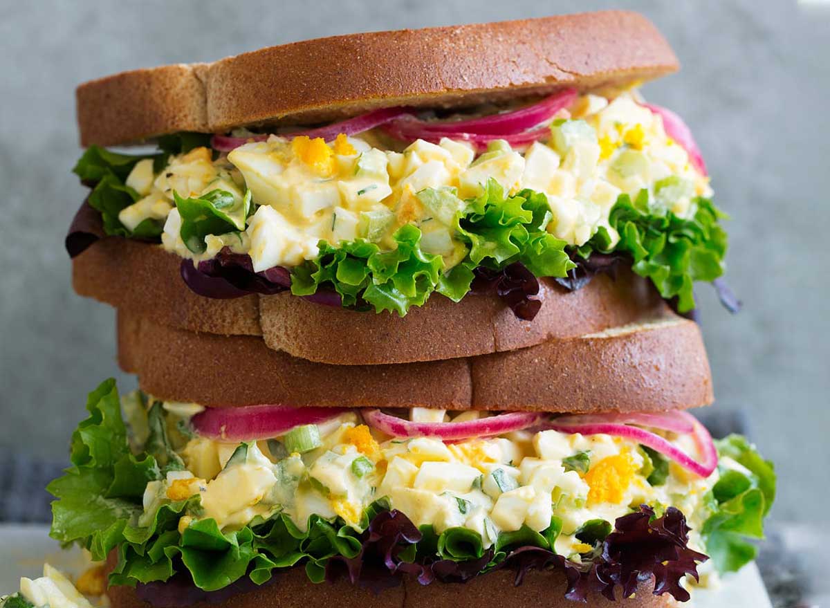 Light egg salad