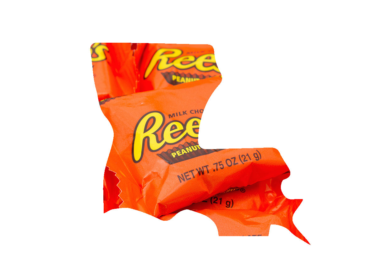 Louisiana's favorite candy bar is Reese's Cups