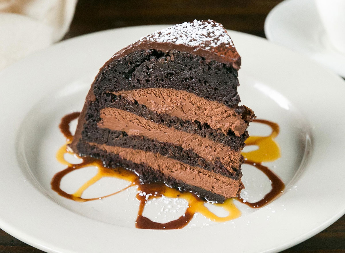 Maggiano's Chocolate Zuccotto cake slice