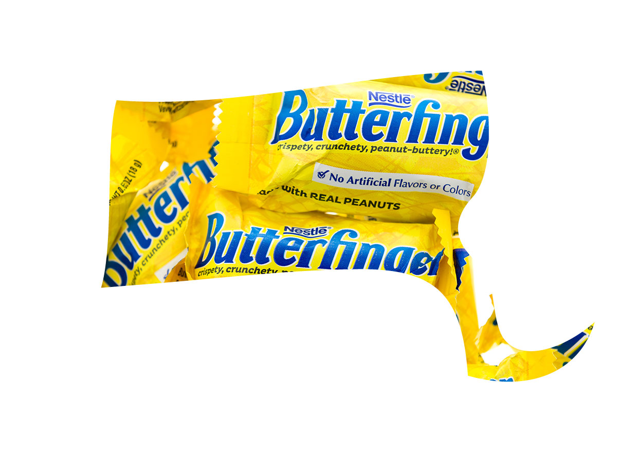 Massachusett's favorite candy bar is Butterfinger