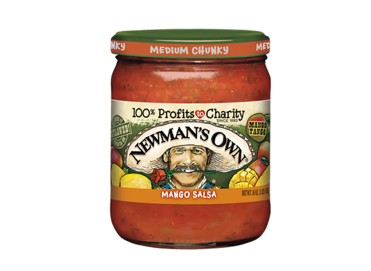 newmans own mango salsa in jar