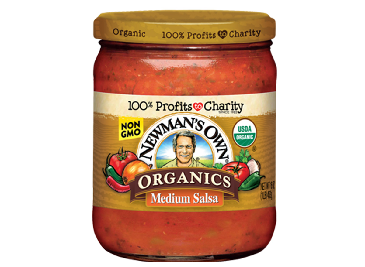 newmans own medium salsa in jar
