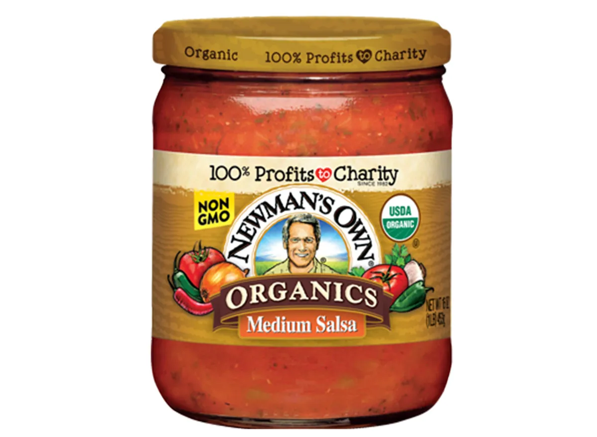 newmans own medium salsa in jar