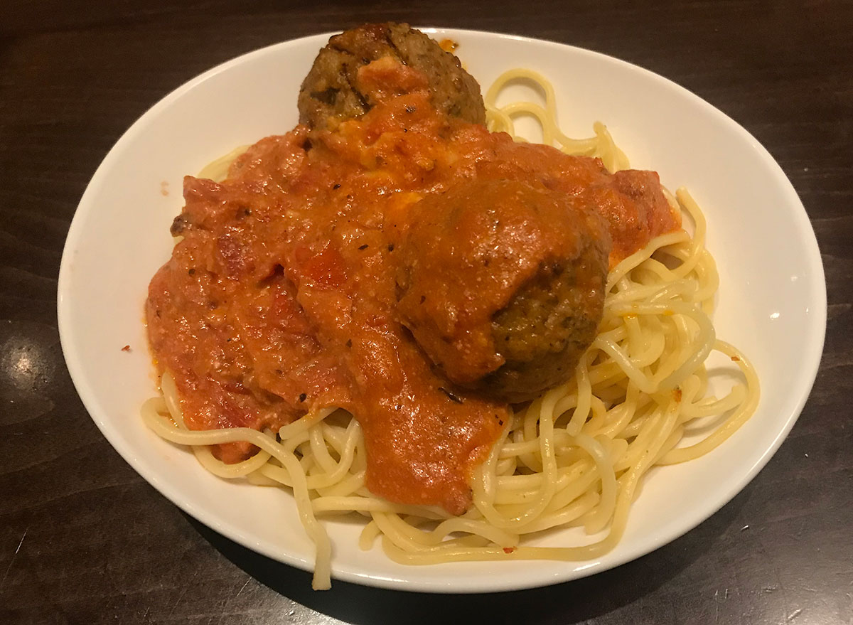 olive garden spaghetti and meatballs