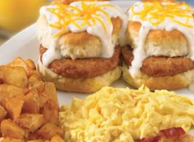 Perkins Country Sausage Biscuit Breakfast 