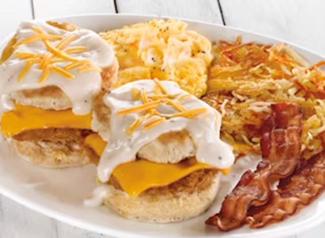 Perkins Southern Fried Chicken Biscuit Breakfast 