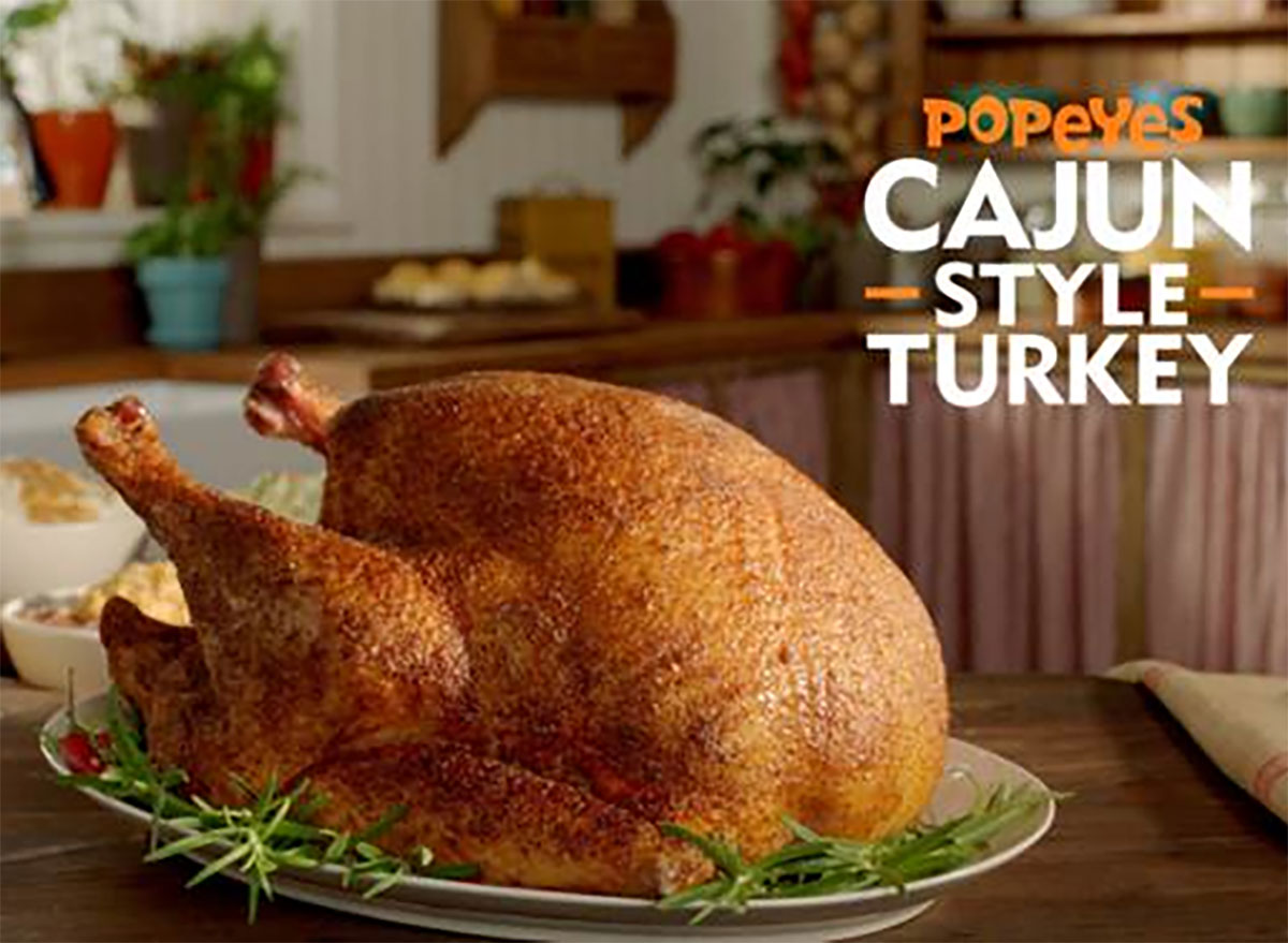 popeyes thanksgiving turkey cajun style