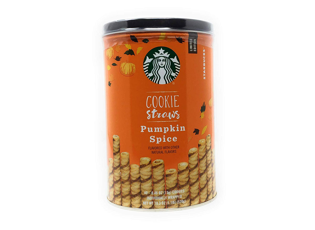 starbucks pumpkin spice cookie straws