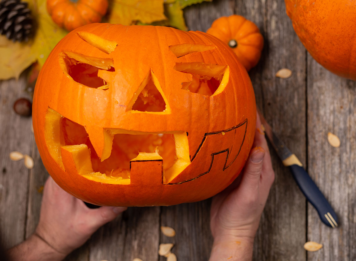 carving pumpkin template jack-o-lantern