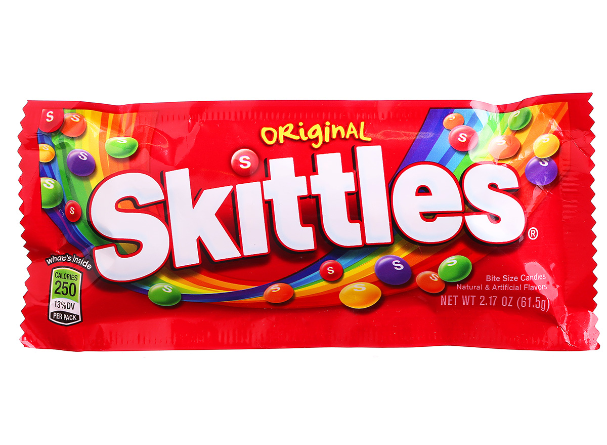 skittles pack in wrapper